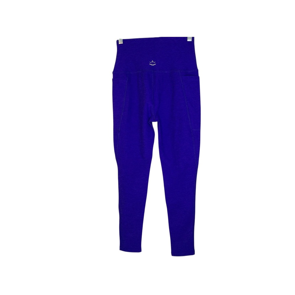 Beyond Yoga High Waisted Leggings Size M Purple Pockets Gym Athleisure EUC - Picture 4 of 8